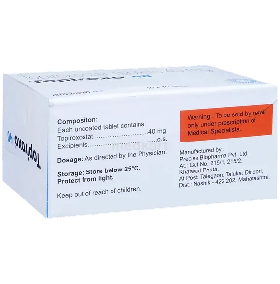 topiroxo 40mg tablet 10's